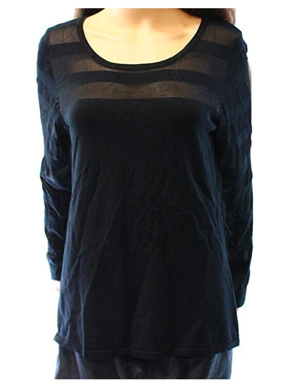 Ideology Womens Essential Space-Dyed Lace-Up Back T-Shirt Size S